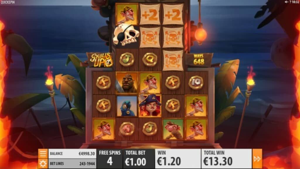 Skulls UP! Slot by Quickspin at Mr.Play Casino