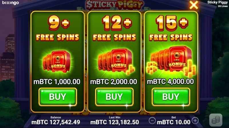 Sticky Piggy Pokie Game by Booongo - Free Spins Screenshot