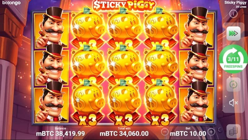 Sticky Piggy Pokie Game by Booongo - Winning Screenshot